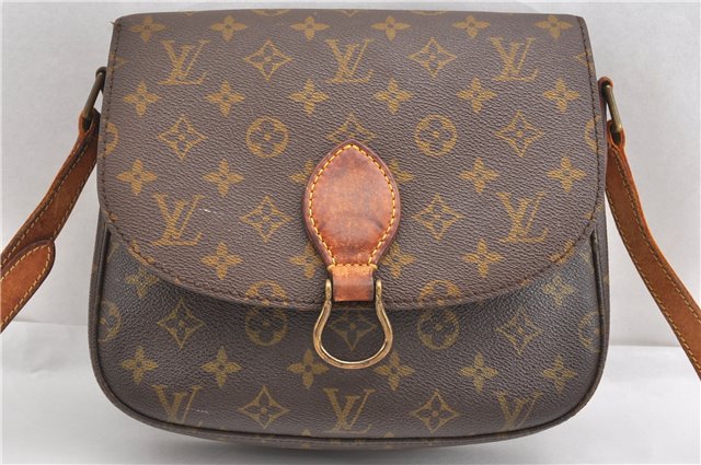 Auth Louis Vuitton Monogram Saint Cloud GM Shoulder Cross Bag Old Model LV K4625