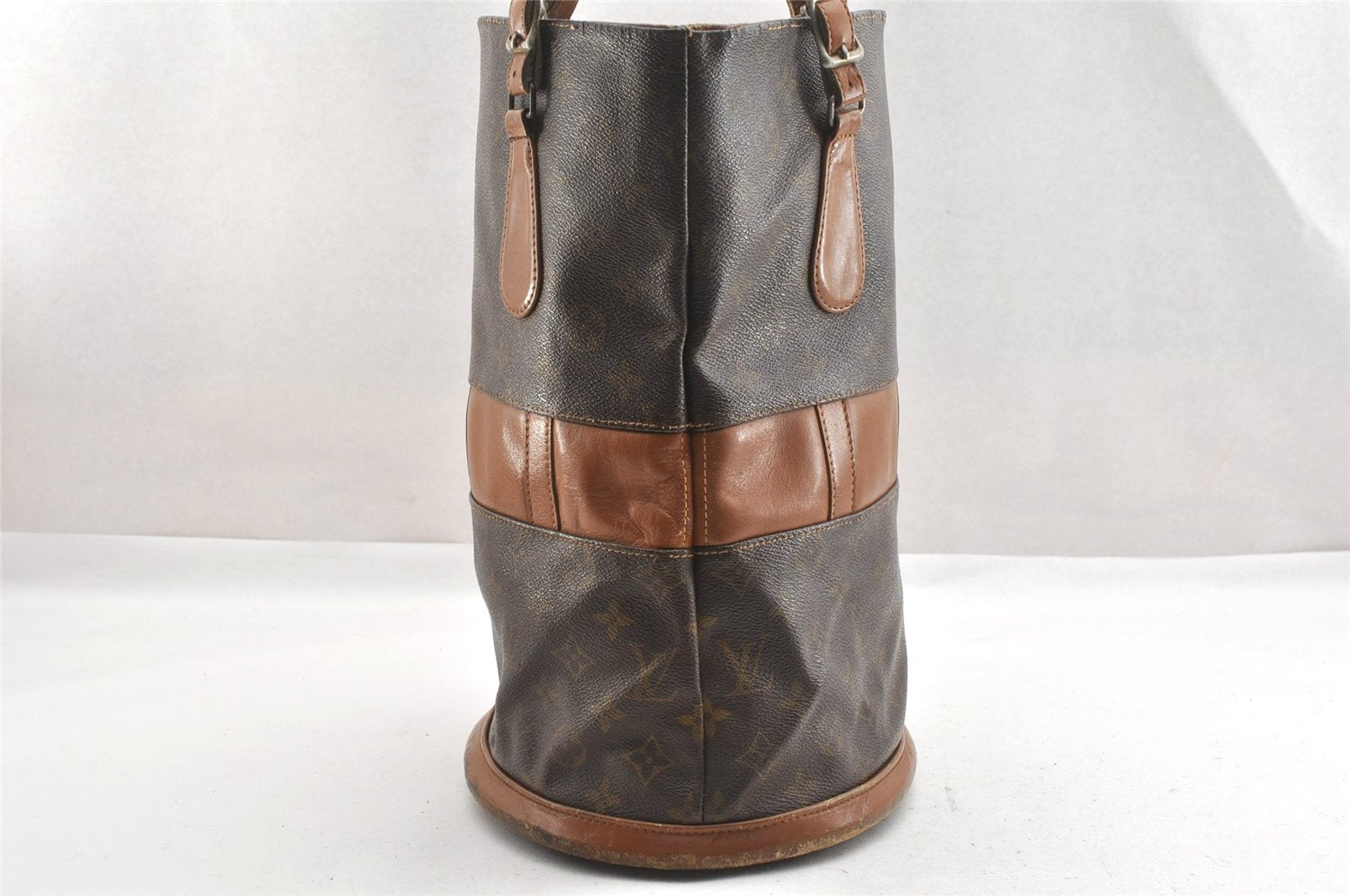 Authentic Louis Vuitton Monogram Bucket GM Shoulder Bag T42236 USA Model K4626