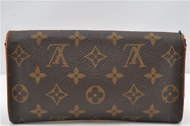 Authentic Louis Vuitton Monogram Pochette Twin PM Shoulder Bag M51854 LV K4627