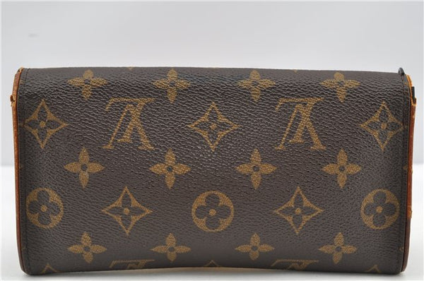 Authentic Louis Vuitton Monogram Pochette Twin PM Shoulder Bag M51854 LV K4627