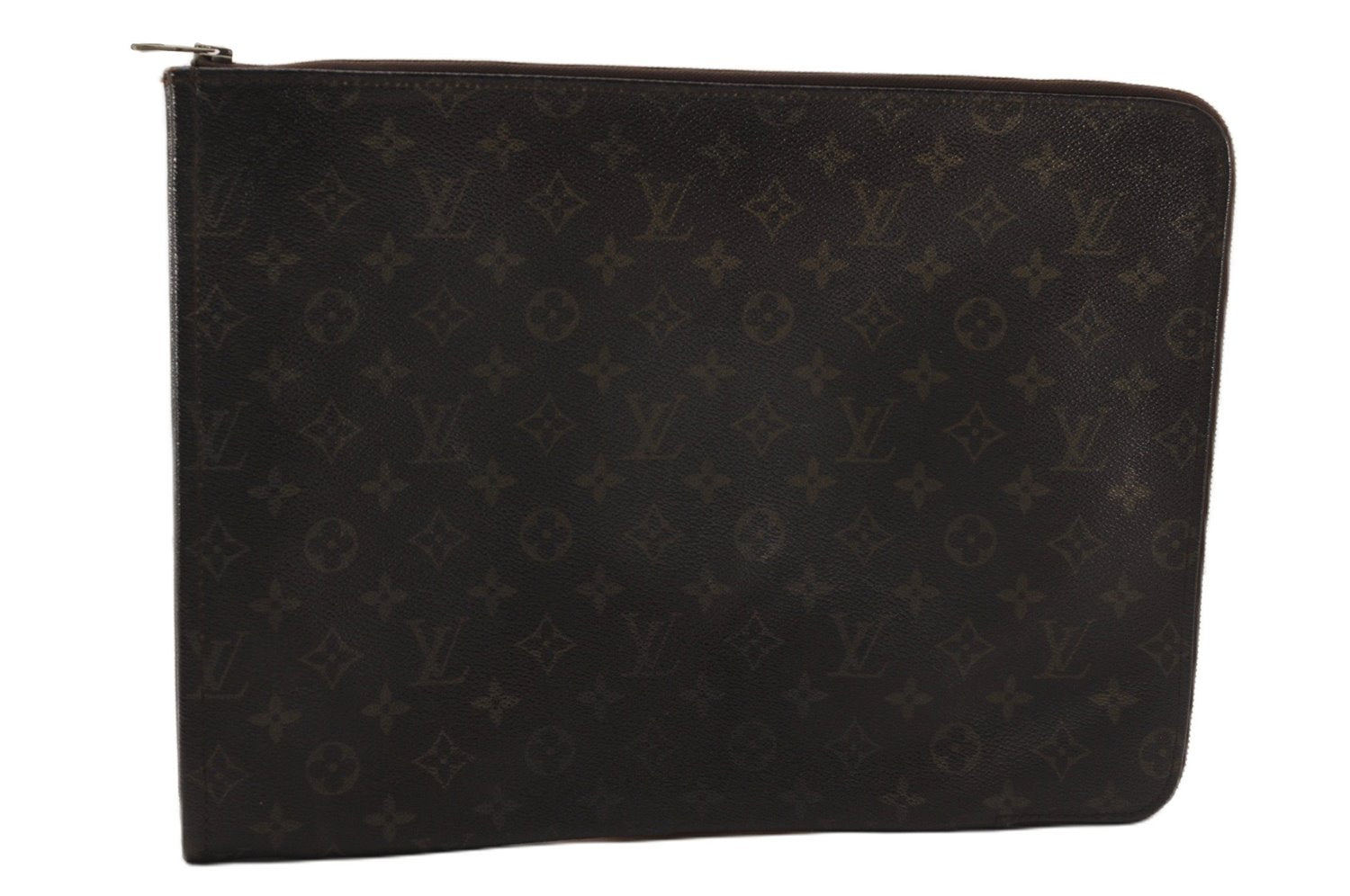 Authentic Louis Vuitton Monogram Poche Documents Document Case M53400 LV K4629