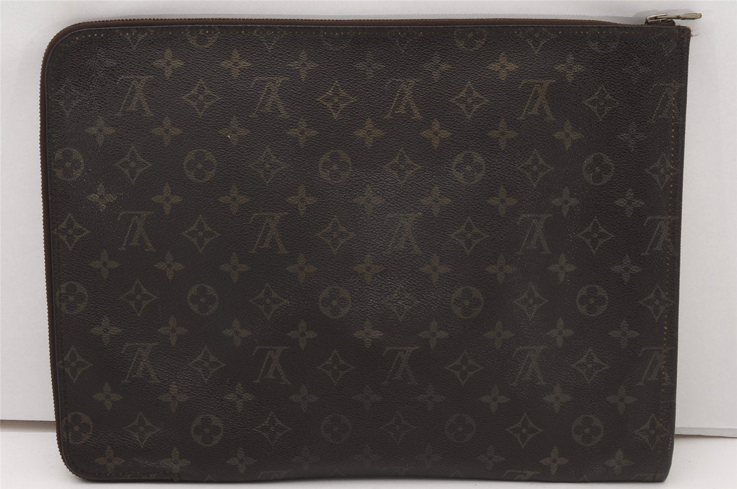 Authentic Louis Vuitton Monogram Poche Documents Document Case M53400 LV K4629