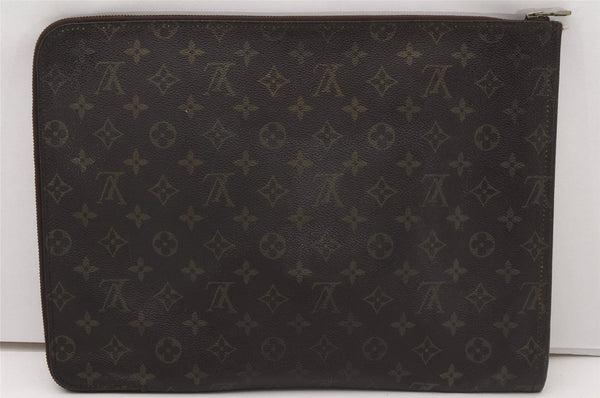 Authentic Louis Vuitton Monogram Poche Documents Document Case M53400 LV K4629