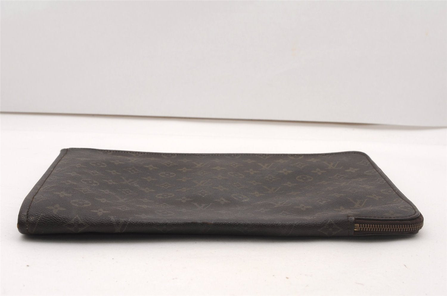 Authentic Louis Vuitton Monogram Poche Documents Document Case M53400 LV K4629