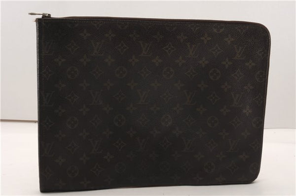 Authentic Louis Vuitton Monogram Poche Documents Document Case M53400 LV K4629