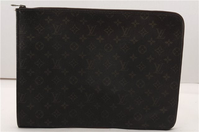 Authentic Louis Vuitton Monogram Poche Documents Document Case M53400 LV K4629