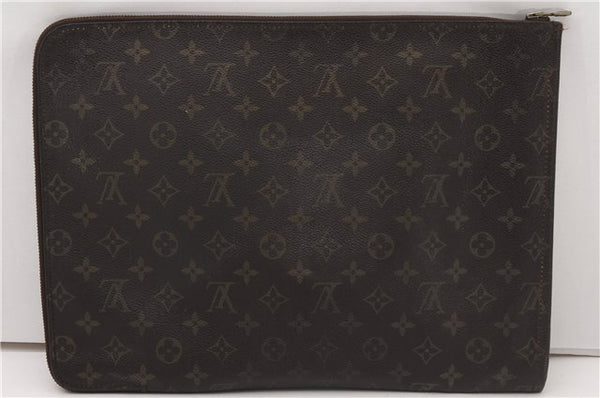 Authentic Louis Vuitton Monogram Poche Documents Document Case M53400 LV K4629