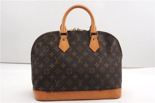Authentic Louis Vuitton Monogram Alma Hand Bag Purse M51130 LV K4639