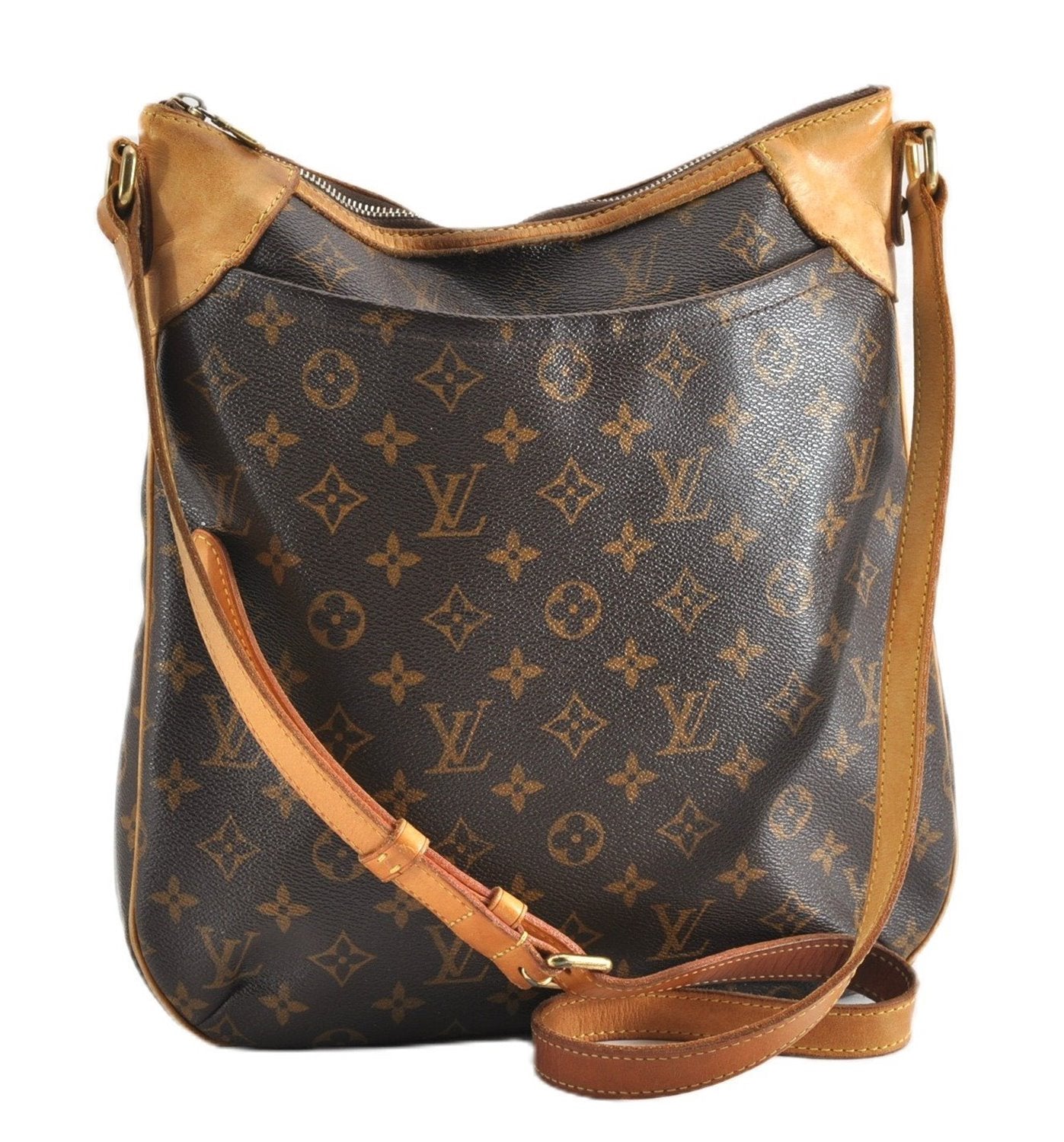 Auth Louis Vuitton Monogram Odeon MM Shoulder Cross Bag M56389 LV Junk K4640