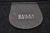 Authentic GUCCI Bamboo Shoulder Bag Purse Nylon Leather Brown K4645