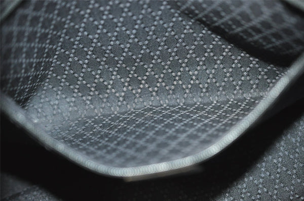 Authentic GUCCI Bamboo Shoulder Bag Purse Nylon Leather Brown K4645