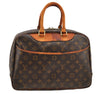 Authentic Louis Vuitton Monogram Deauville Hand Bag M47270 LV K4646