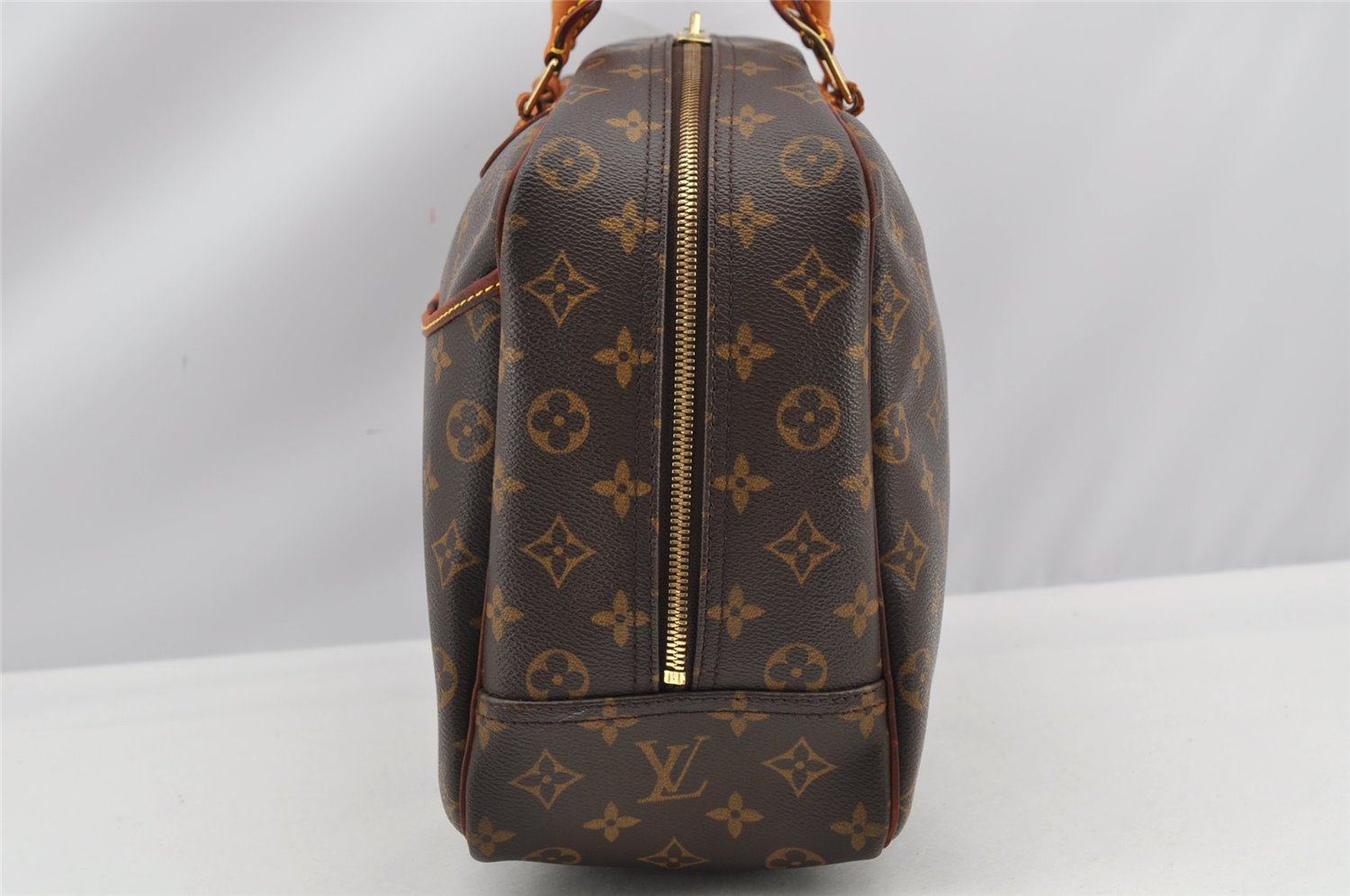 Authentic Louis Vuitton Monogram Deauville Hand Bag M47270 LV K4646