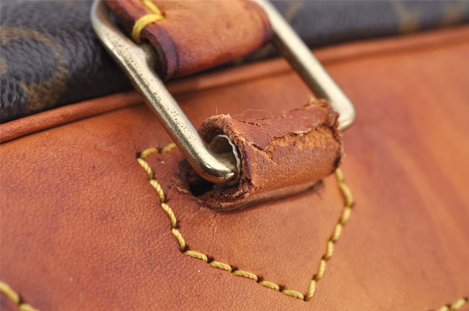 Authentic Louis Vuitton Monogram Deauville Hand Bag M47270 LV K4646