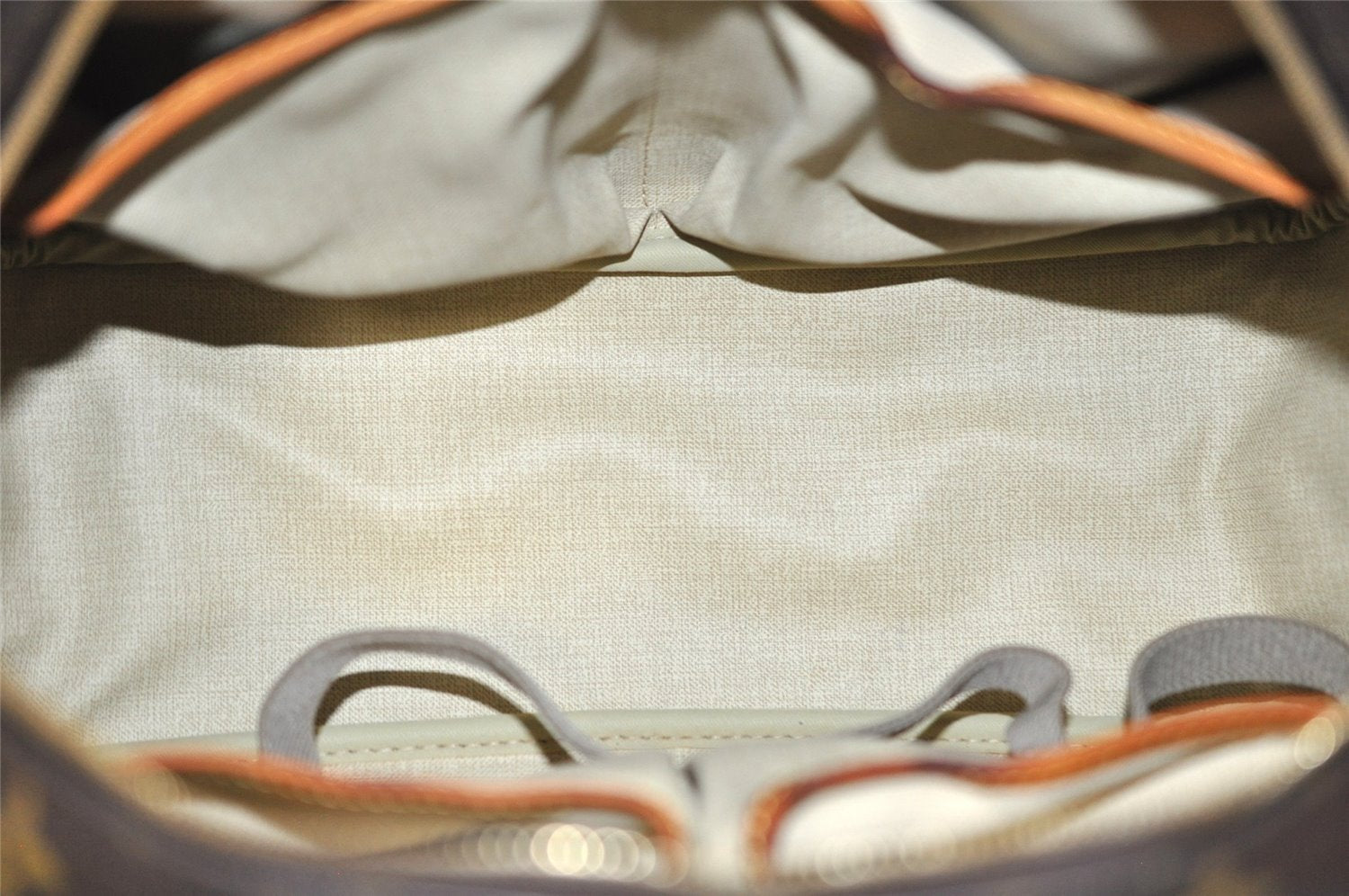 Authentic Louis Vuitton Monogram Deauville Hand Bag M47270 LV K4646