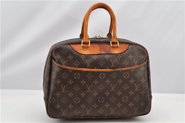 Authentic Louis Vuitton Monogram Deauville Hand Bag M47270 LV K4646