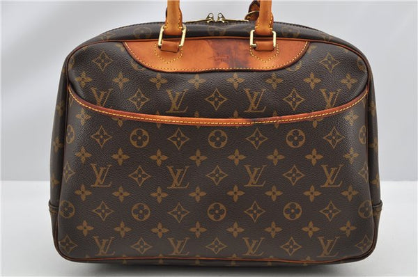 Authentic Louis Vuitton Monogram Deauville Hand Bag M47270 LV K4646