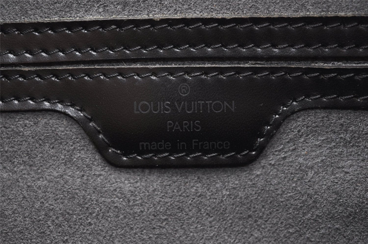 Authentic Louis Vuitton Epi Soufflot Hand Bag Black M52222 LV K4647