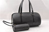Authentic Louis Vuitton Epi Soufflot Hand Bag Black M52222 LV K4647