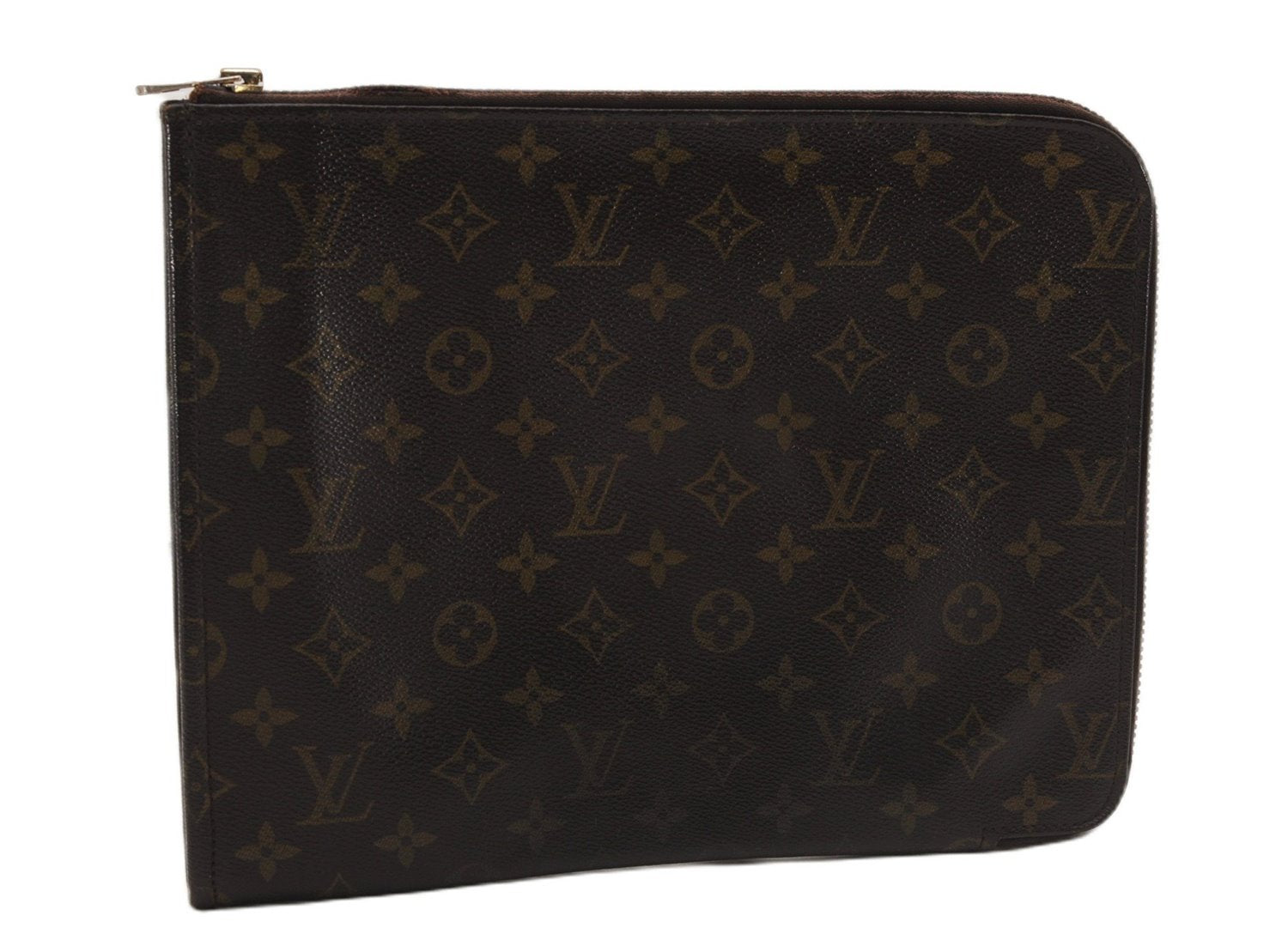 Authentic Louis Vuitton Monogram Poche Documents Document Case M53400 LV K4648