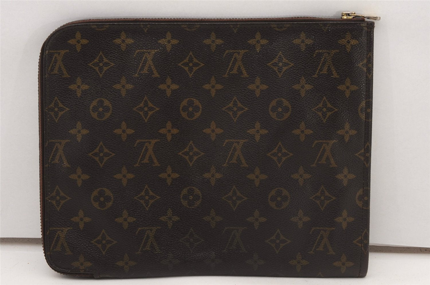 Authentic Louis Vuitton Monogram Poche Documents Document Case M53400 LV K4648