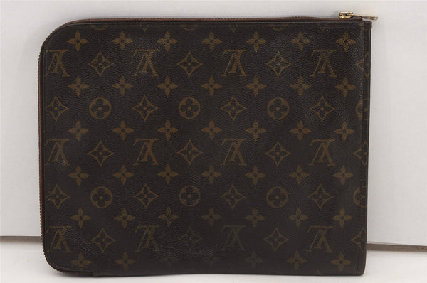 Authentic Louis Vuitton Monogram Poche Documents Document Case M53400 LV K4648
