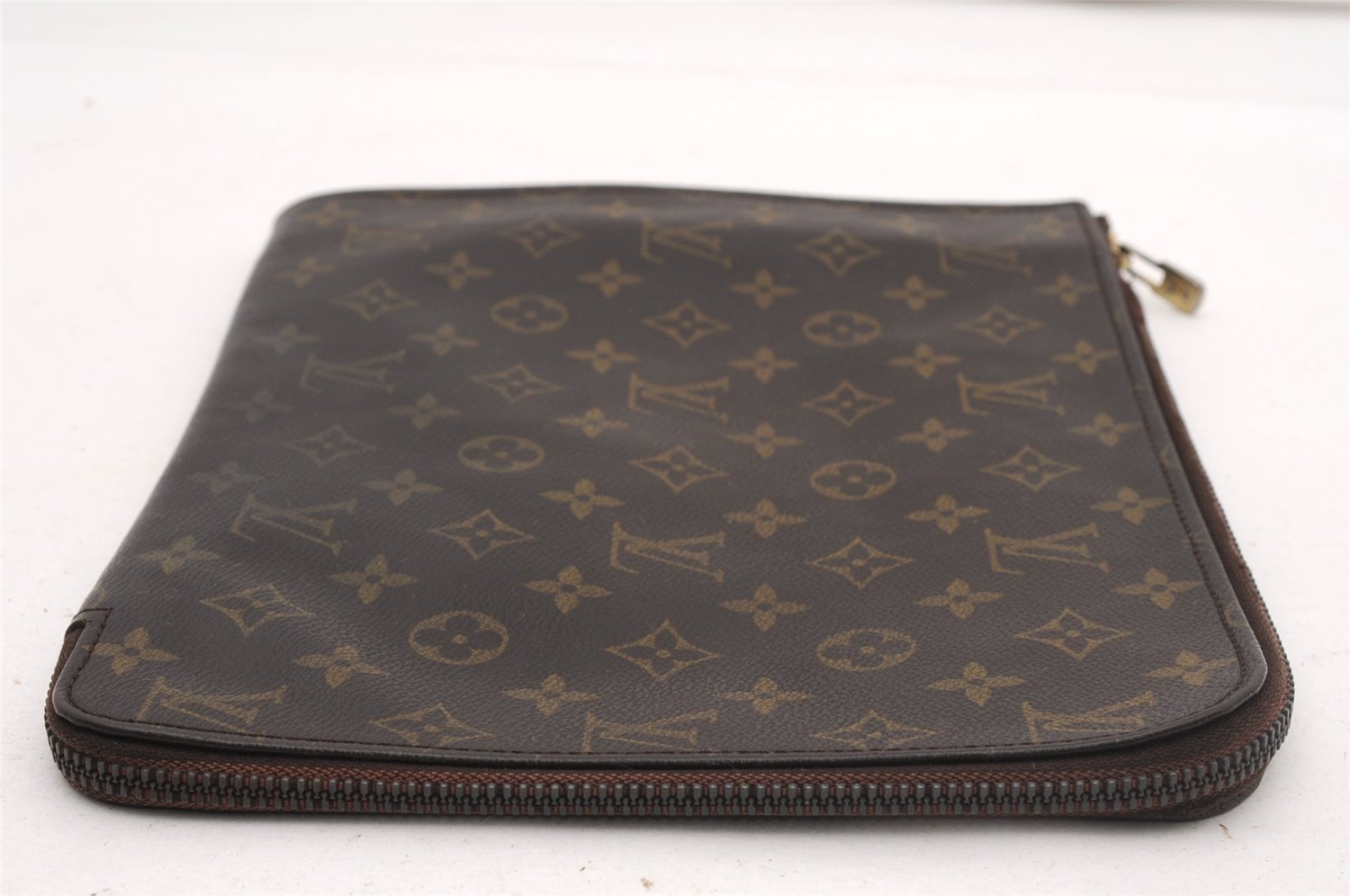 Authentic Louis Vuitton Monogram Poche Documents Document Case M53400 LV K4648