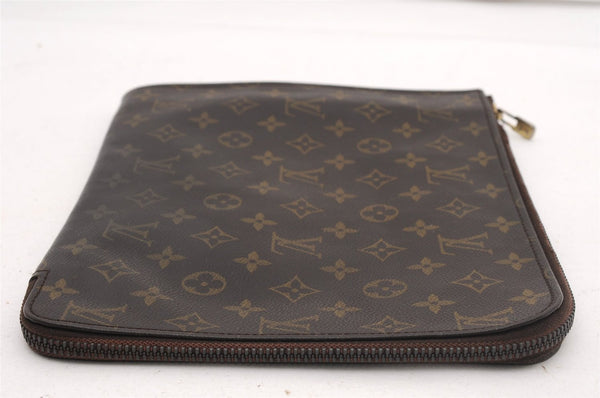 Authentic Louis Vuitton Monogram Poche Documents Document Case M53400 LV K4648