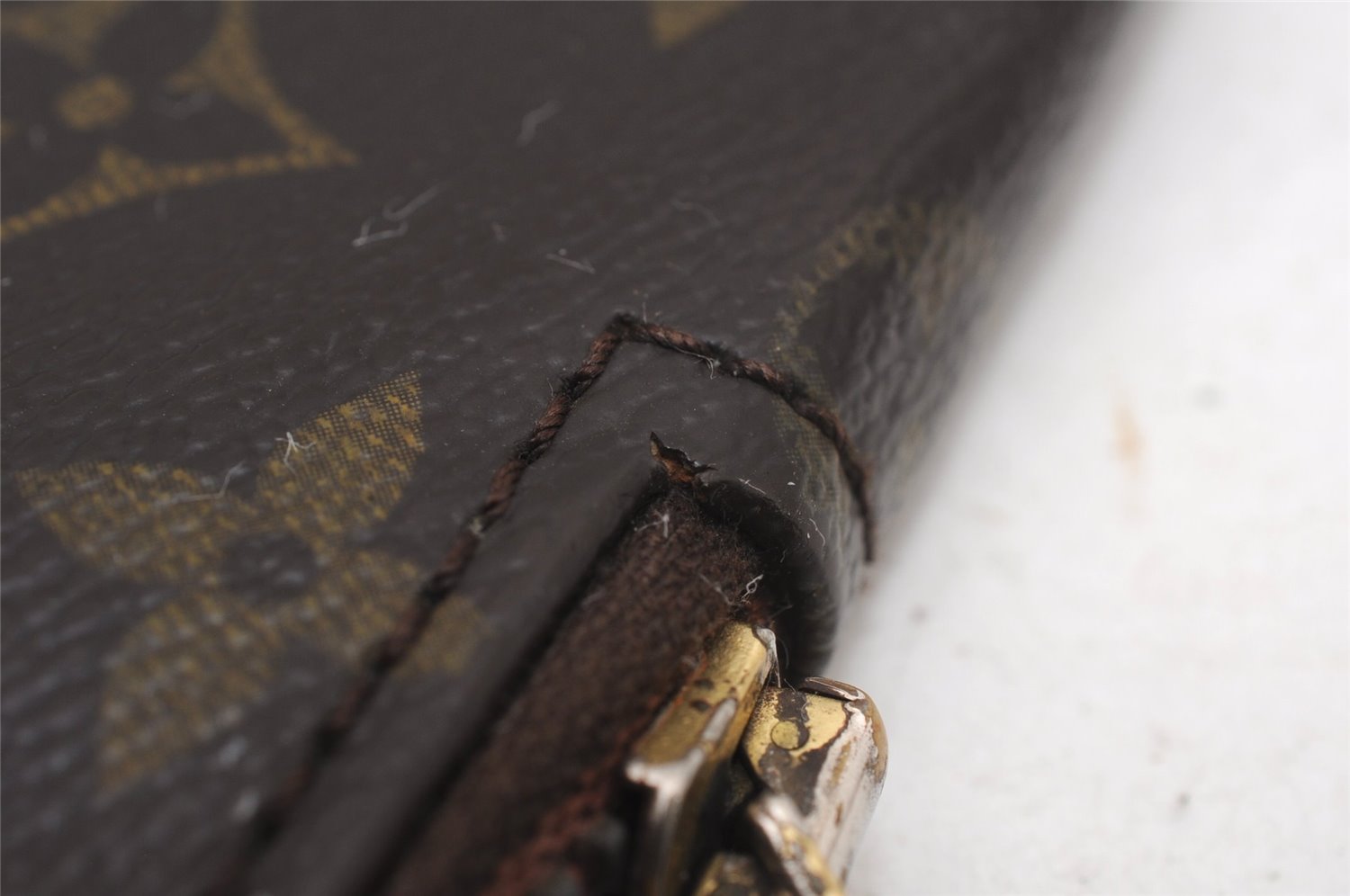 Authentic Louis Vuitton Monogram Poche Documents Document Case M53400 LV K4648