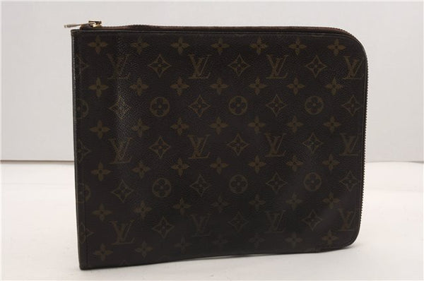 Authentic Louis Vuitton Monogram Poche Documents Document Case M53400 LV K4648