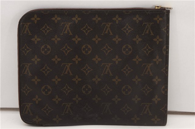 Authentic Louis Vuitton Monogram Poche Documents Document Case M53400 LV K4648