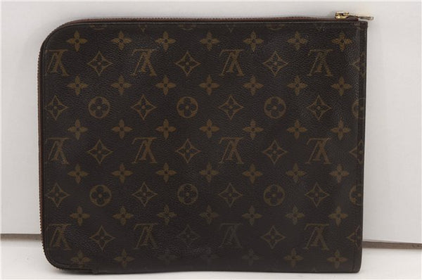 Authentic Louis Vuitton Monogram Poche Documents Document Case M53400 LV K4648
