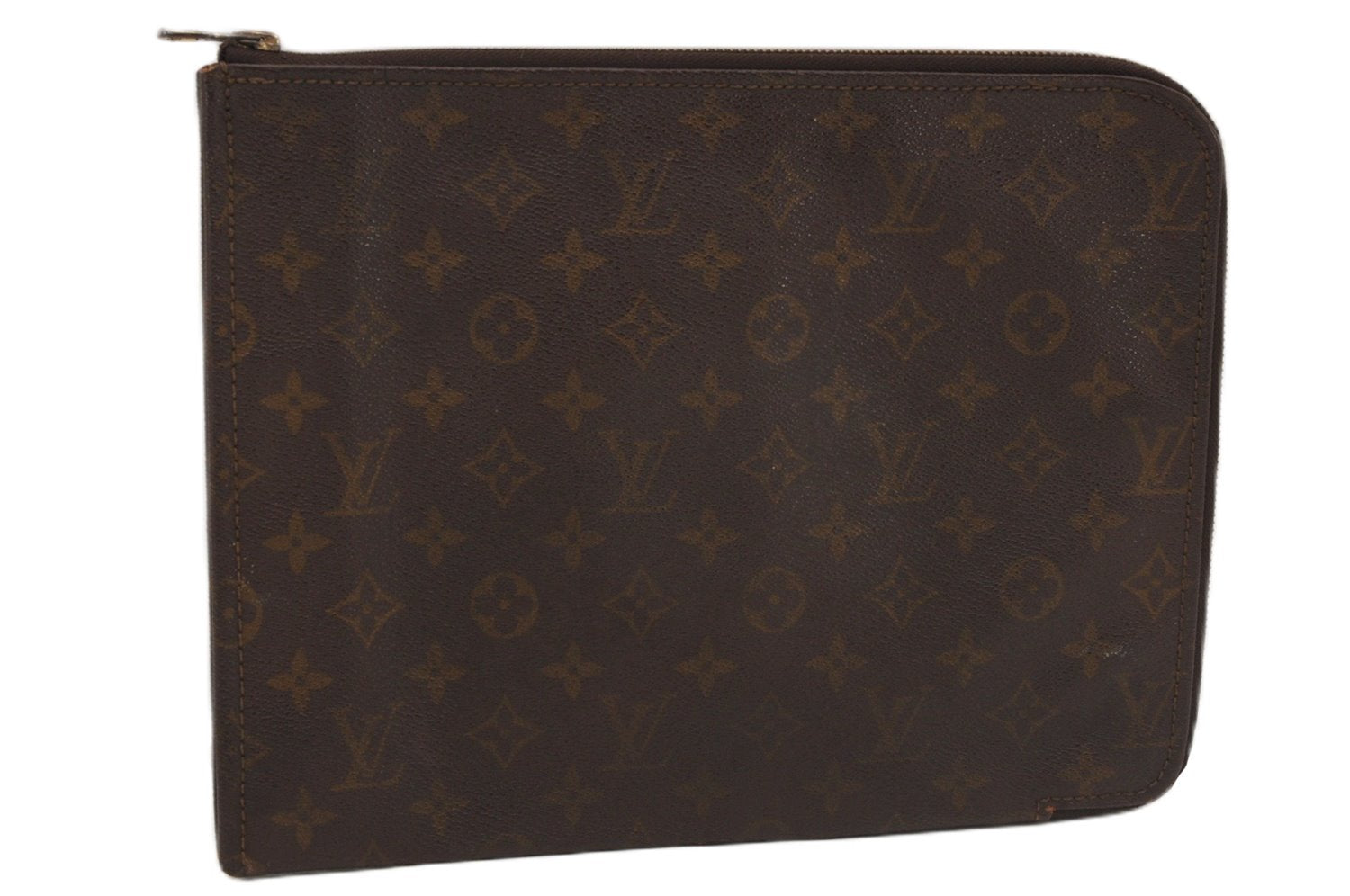 Authentic Louis Vuitton Monogram Poche Documents Document Case Old Model K4650
