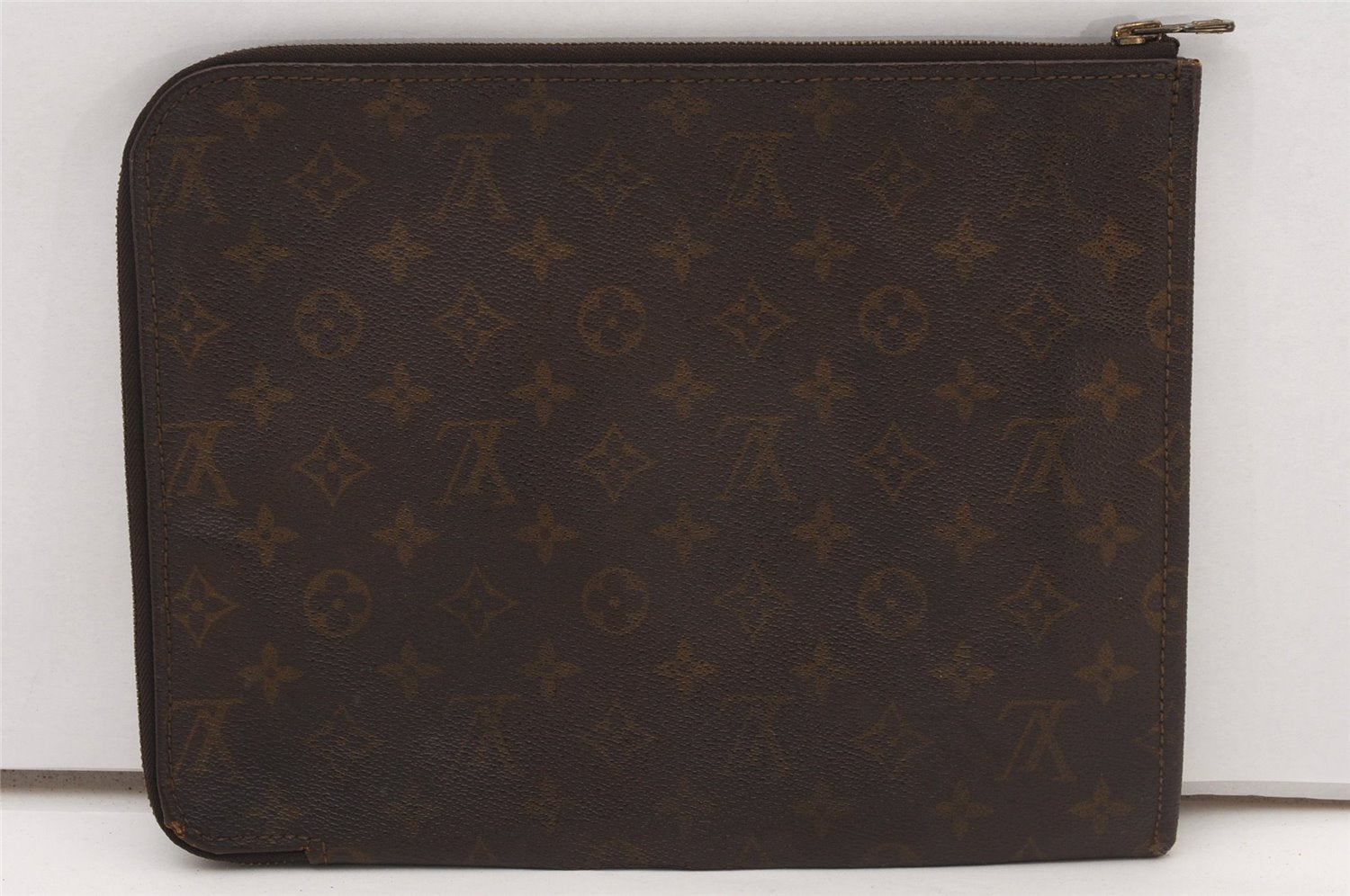 Authentic Louis Vuitton Monogram Poche Documents Document Case Old Model K4650