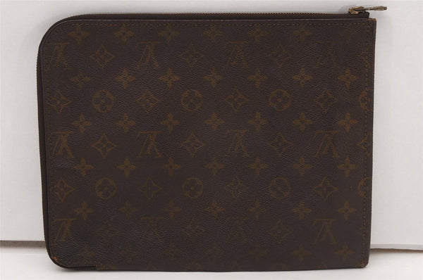 Authentic Louis Vuitton Monogram Poche Documents Document Case Old Model K4650