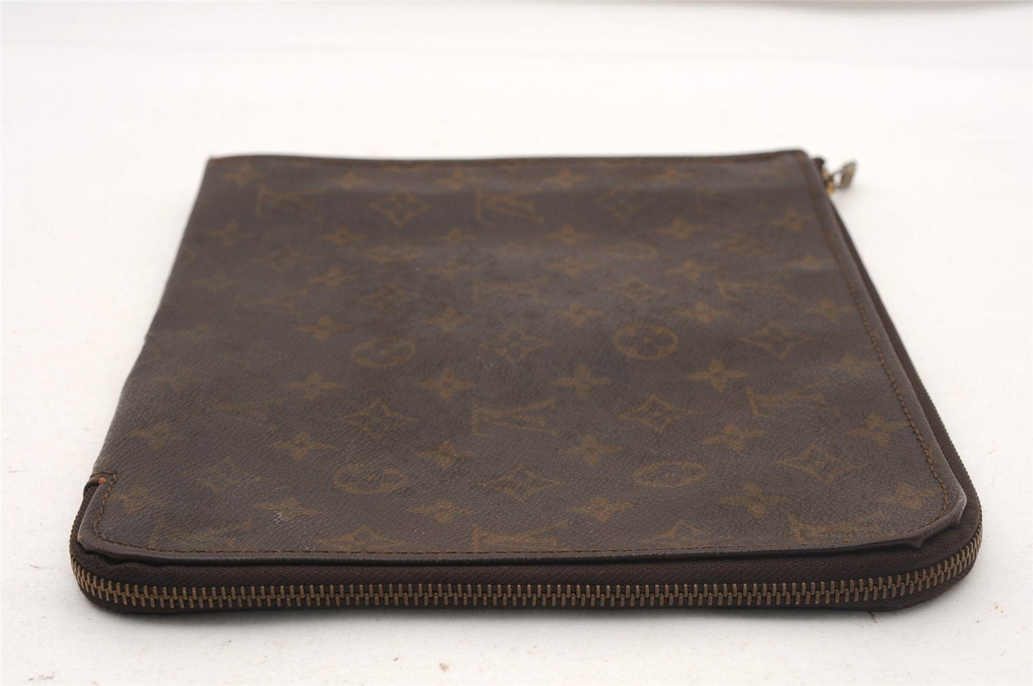 Authentic Louis Vuitton Monogram Poche Documents Document Case Old Model K4650
