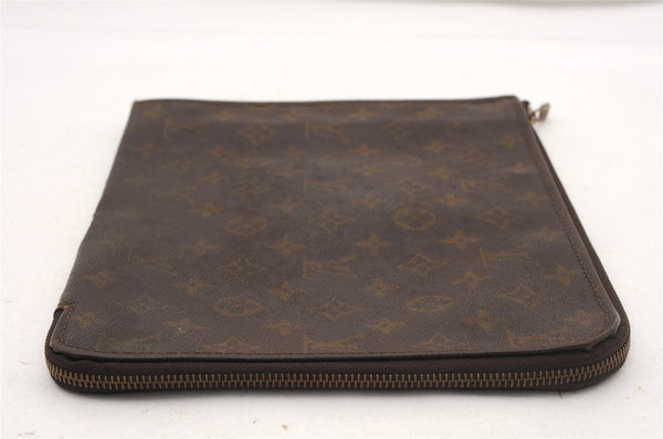 Authentic Louis Vuitton Monogram Poche Documents Document Case Old Model K4650
