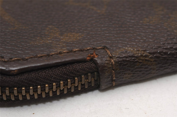 Authentic Louis Vuitton Monogram Poche Documents Document Case Old Model K4650