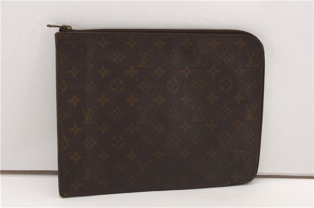 Authentic Louis Vuitton Monogram Poche Documents Document Case Old Model K4650