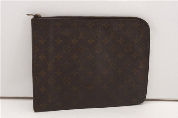 Authentic Louis Vuitton Monogram Poche Documents Document Case Old Model K4650