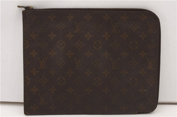Authentic Louis Vuitton Monogram Poche Documents Document Case Old Model K4650