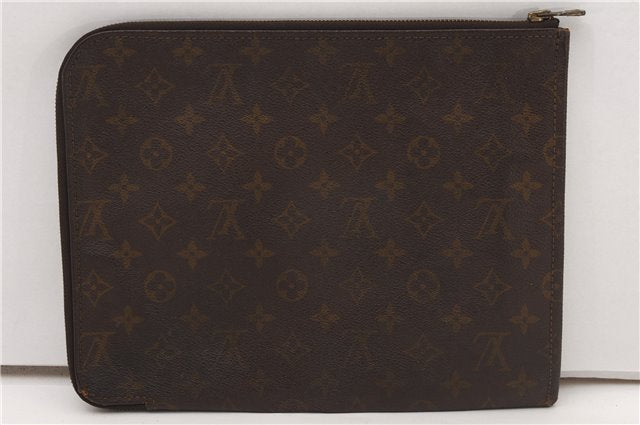 Authentic Louis Vuitton Monogram Poche Documents Document Case Old Model K4650