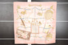 Authentic HERMES Carre 90 Scarf "Memoire d'Hermes" Silk Pink Box K4653