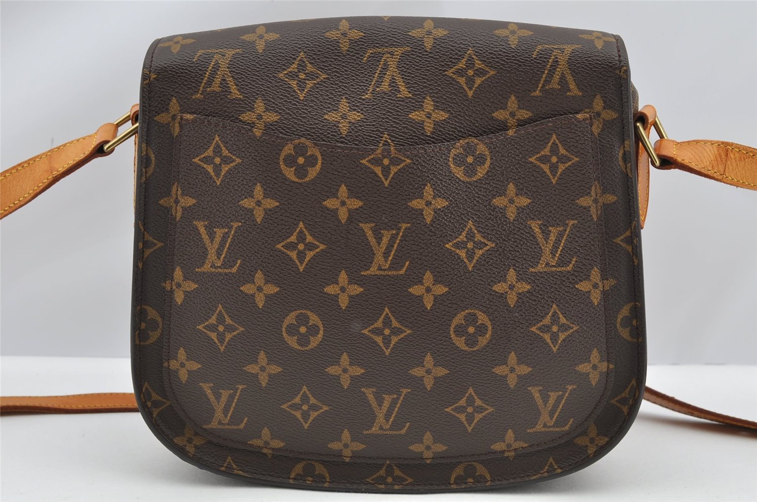 Authentic Louis Vuitton Monogram Saint Cloud GM M51242 Shoulder Cross Bag K4654