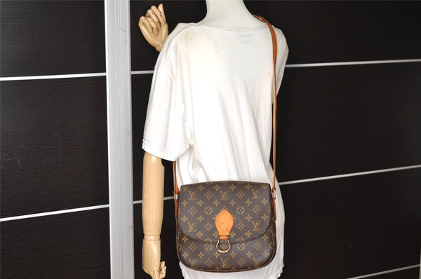 Authentic Louis Vuitton Monogram Saint Cloud GM M51242 Shoulder Cross Bag K4654