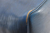 Authentic Louis Vuitton Epi Petit Noe Shoulder Drawstring Bag M44105 Blue K4659