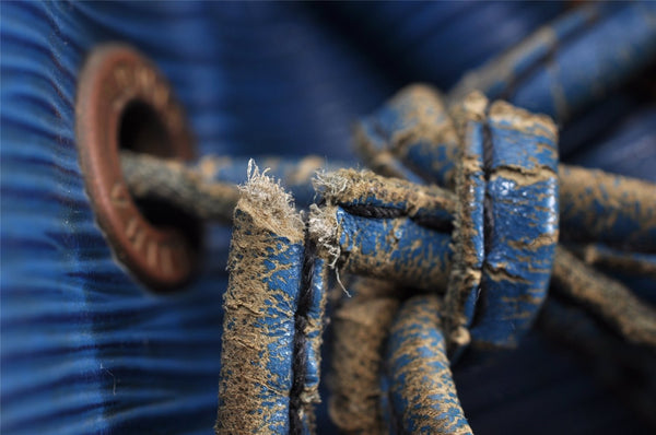 Authentic Louis Vuitton Epi Petit Noe Shoulder Drawstring Bag M44105 Blue K4659