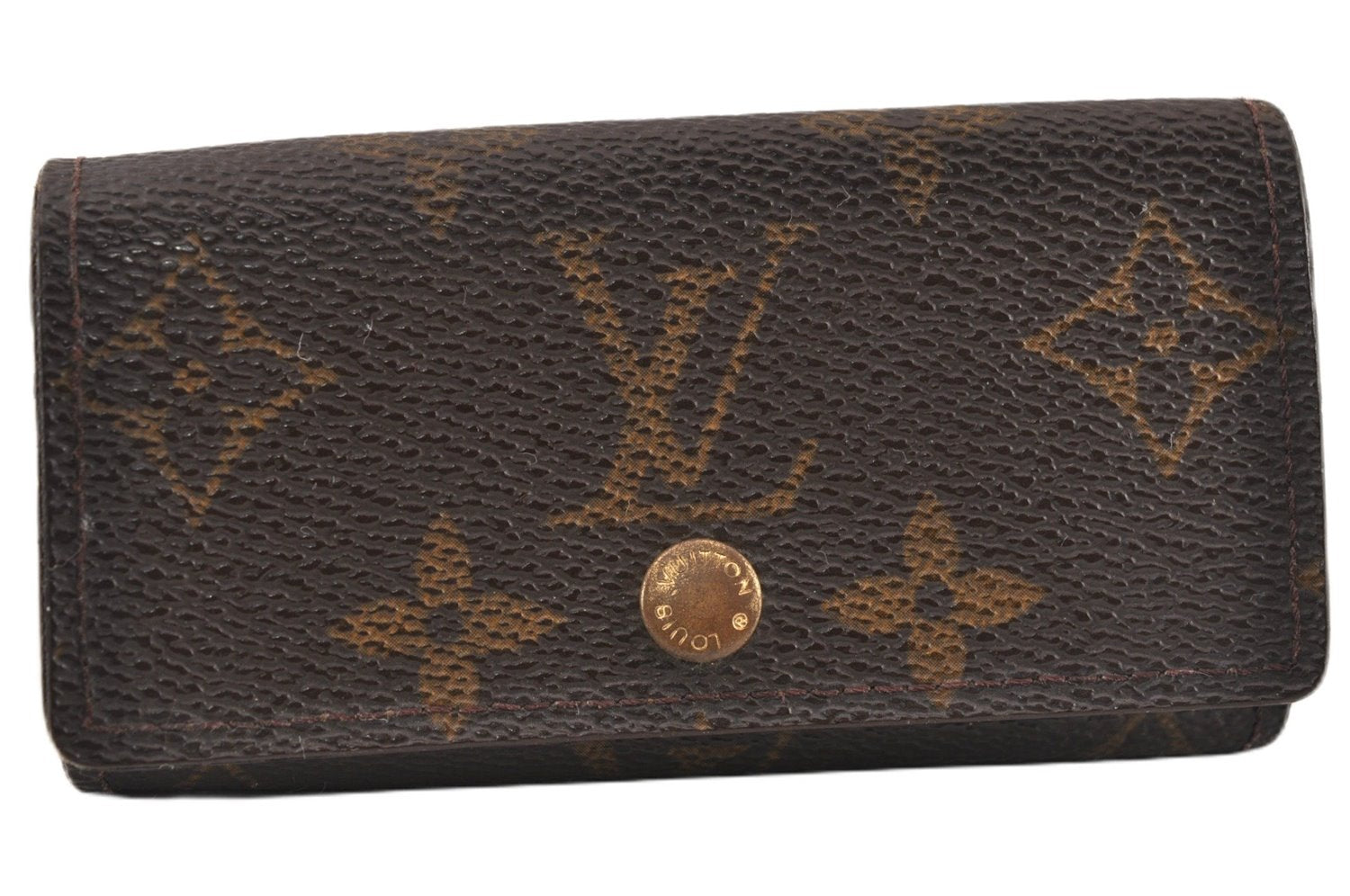 Authentic Louis Vuitton Monogram Multicles 4 Four Hooks Key Case M62631 LV K4660