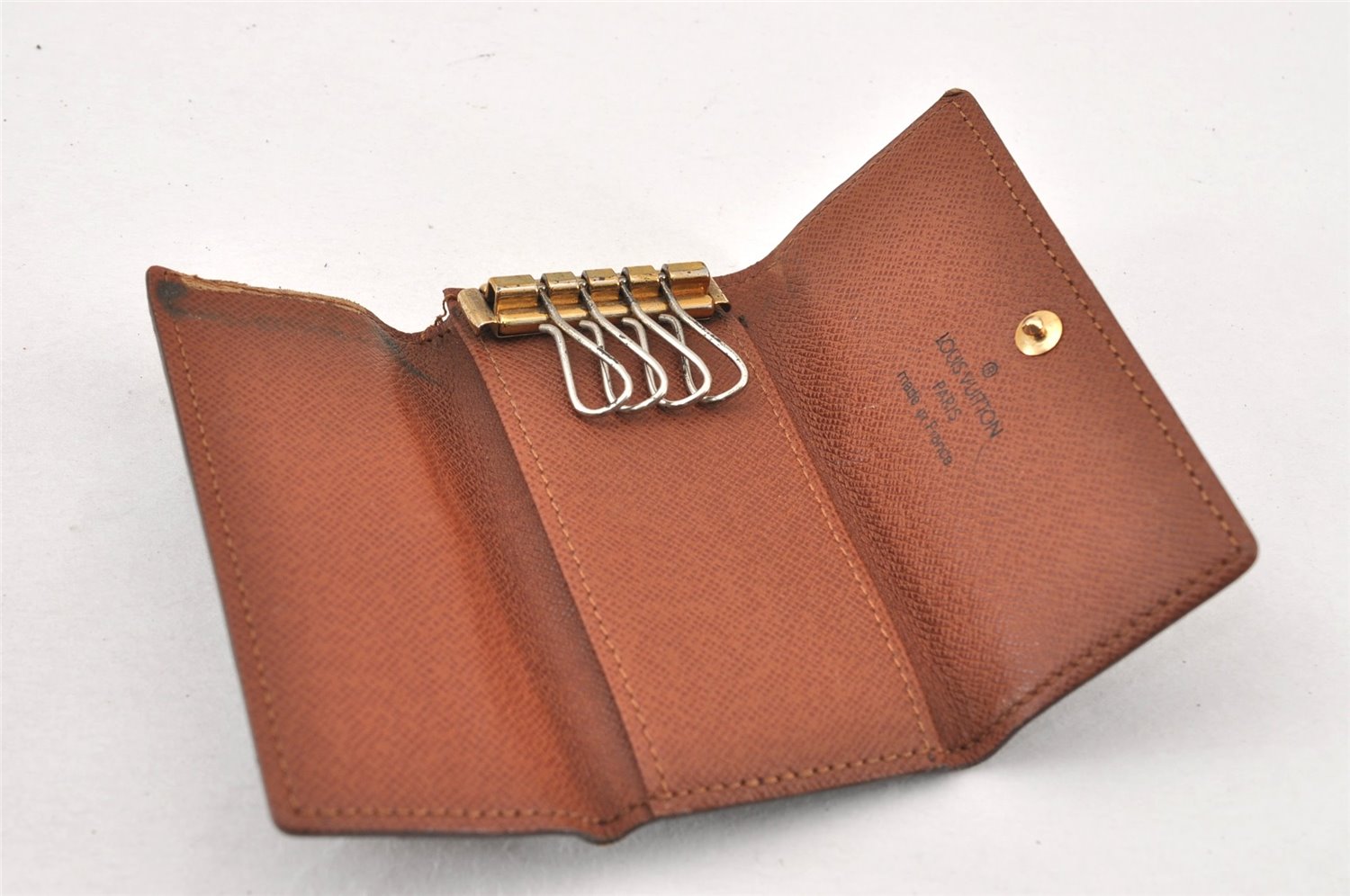 Authentic Louis Vuitton Monogram Multicles 4 Four Hooks Key Case M62631 LV K4660