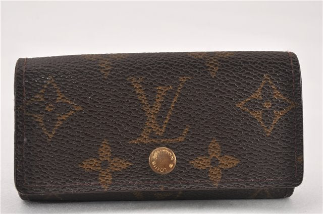 Authentic Louis Vuitton Monogram Multicles 4 Four Hooks Key Case M62631 LV K4660